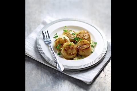 Aldi’s luxury offer focuses on shellfish options including as large scallops for £4.49 or wild lobster tails for £9.99.